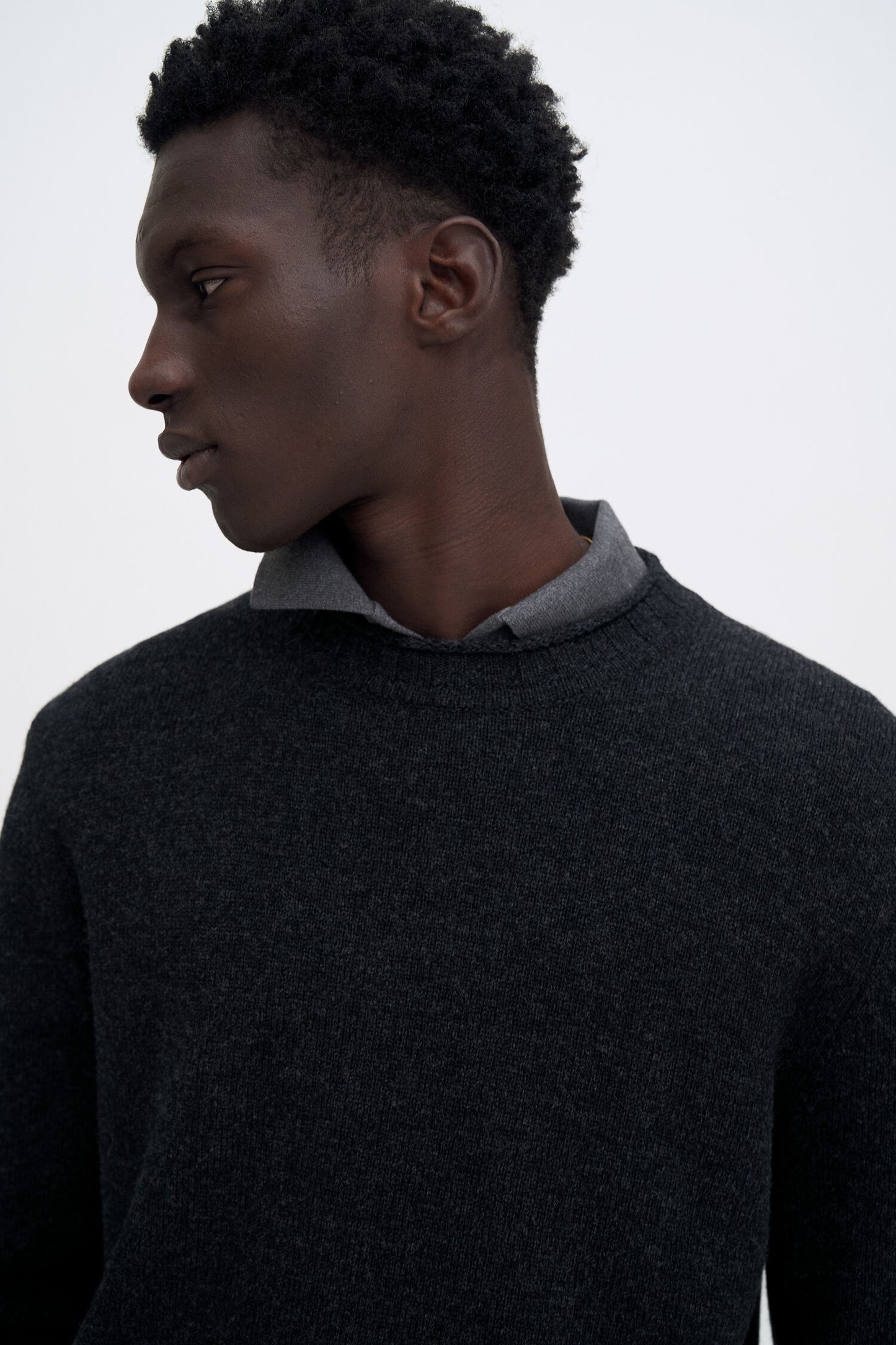 ROLLED HEM SWEATER
