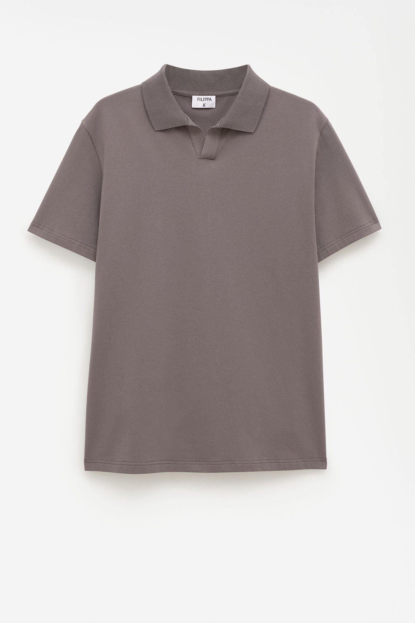 STRETCH COTTON POLO T-SHIRT