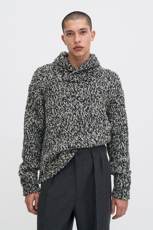 SHAWL COLLAR MOULIN SWEATER