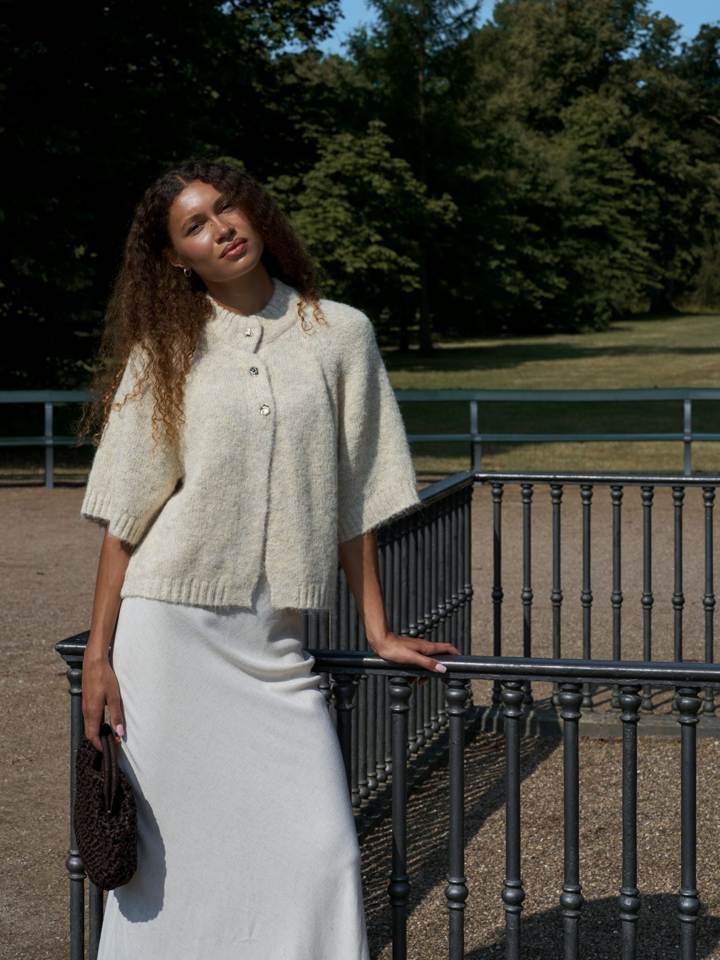 BENUTA FLUFFY KNIT CARDIGAN