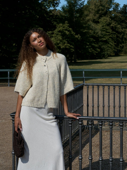 BENUTA FLUFFY KNIT CARDIGAN
