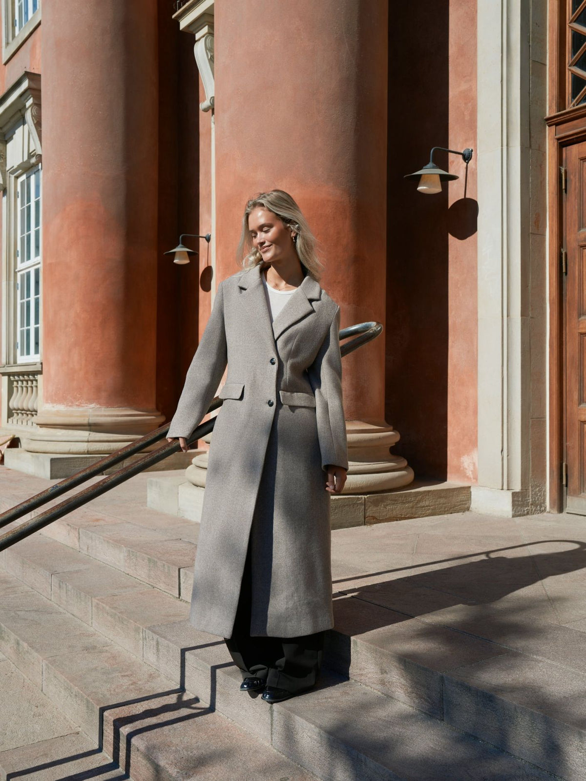 CORINNA HERRINGBONE TWILL COAT