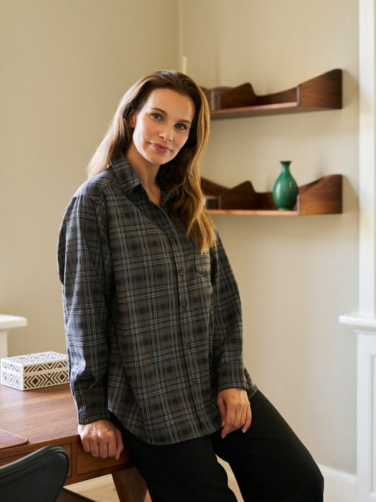 DALMA FLANNEL CHECK SHIRT