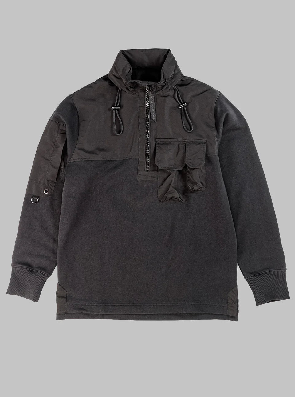 HALF ZIP HYBRID SWEATER