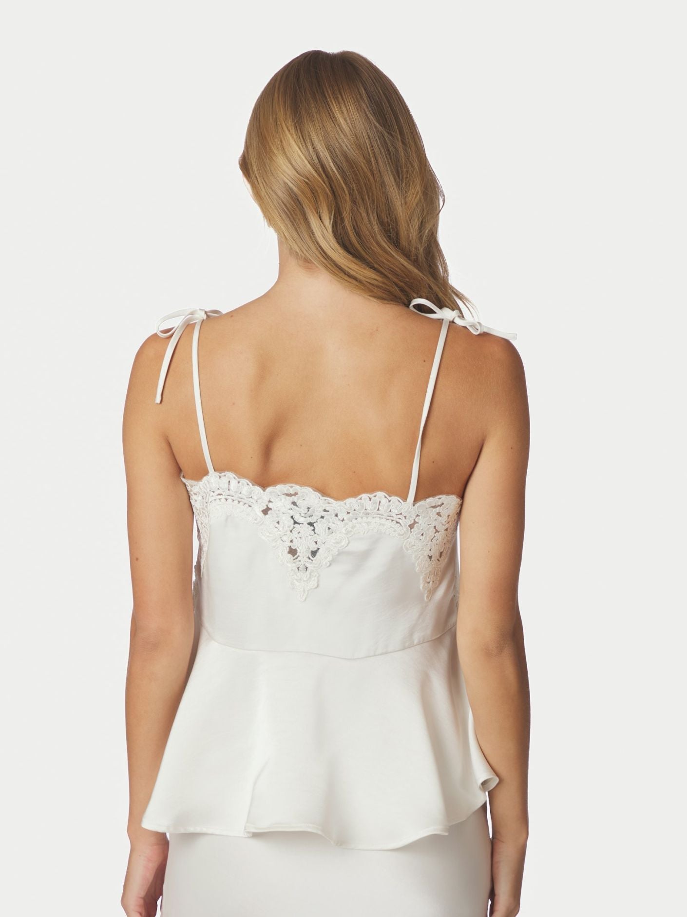KAELA HEAVY SATEEN LACE TOP