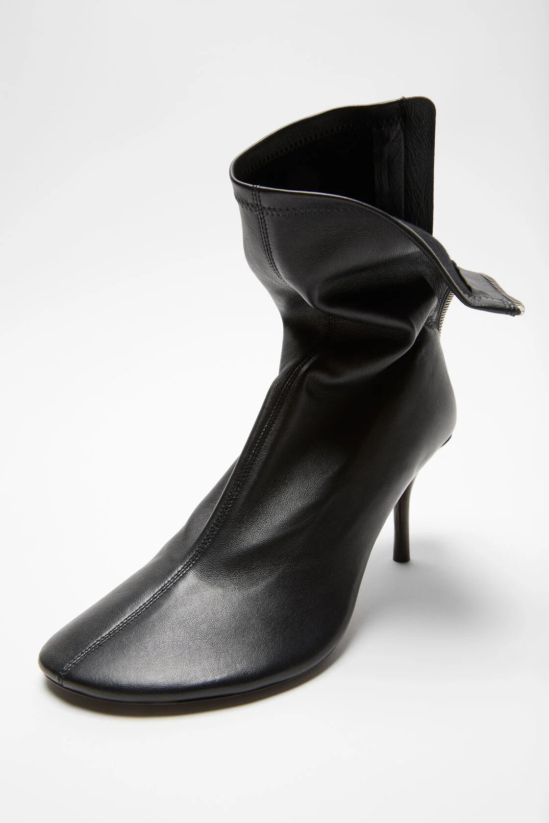 Leather ankle boot