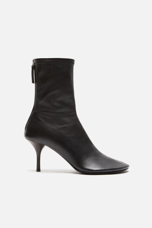 Leather ankle boot