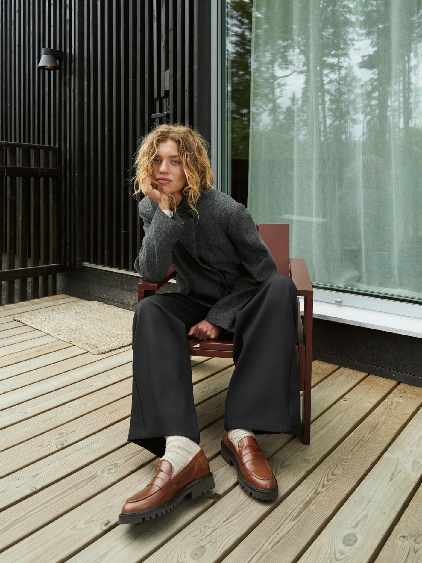 NERINE STRUCTURE TWILL BLAZER