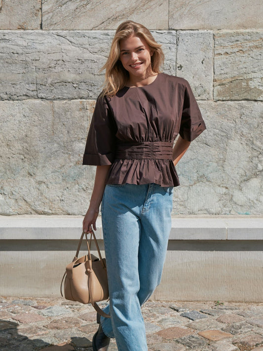 ANNEGRET POPLIN BLOUSE