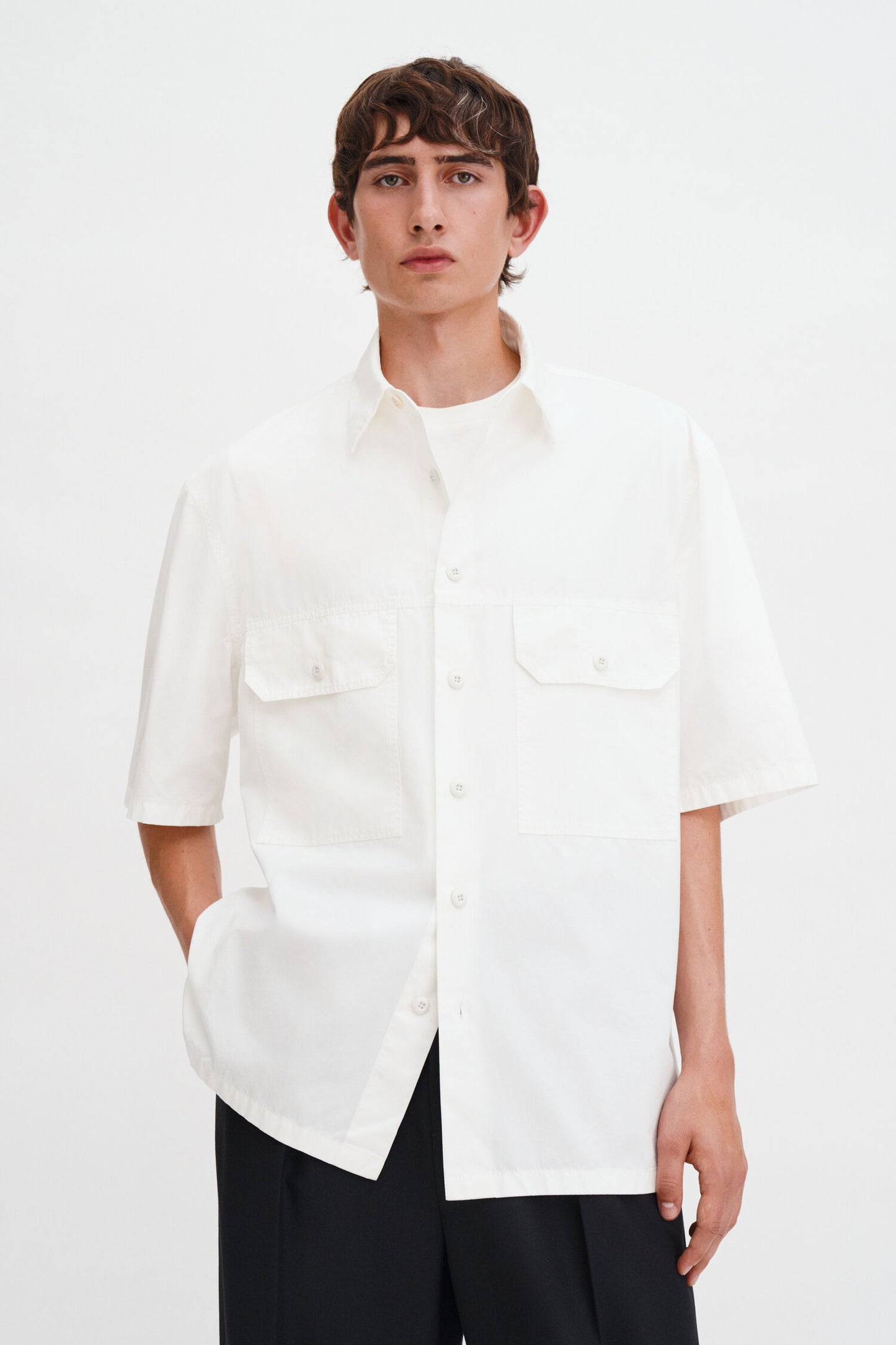 OVERSIZED WASHED COTTON SHIRT