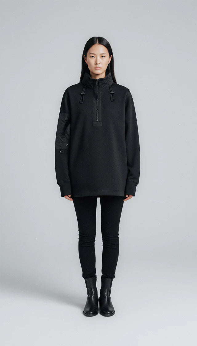 HALF ZIP SWEATER