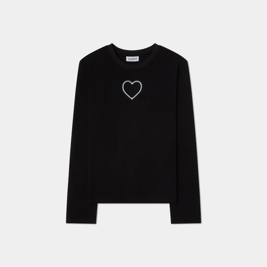 HEART LONG SLEEVE T-SHIRT