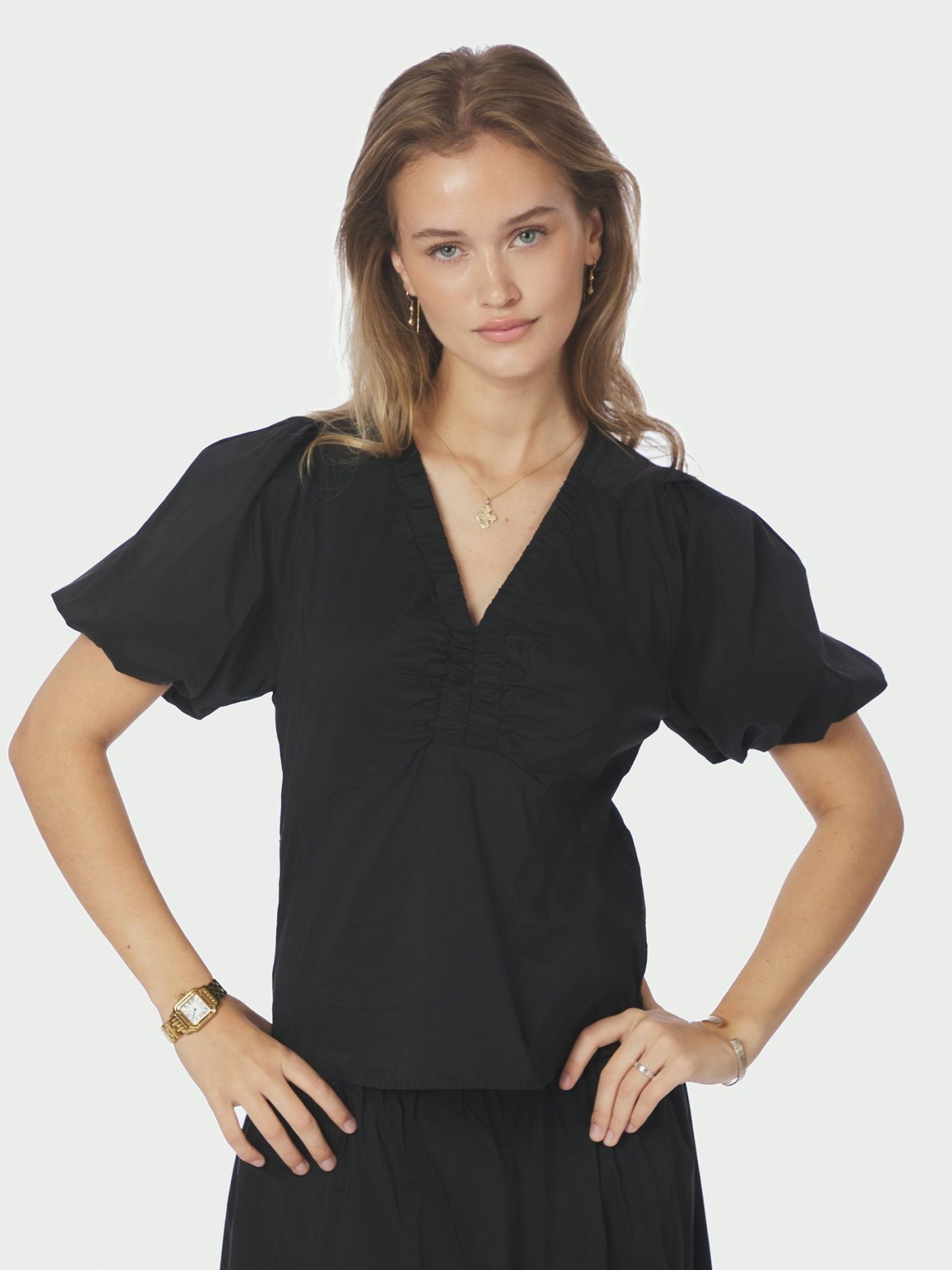 IRINA POPLIN BLOUSE