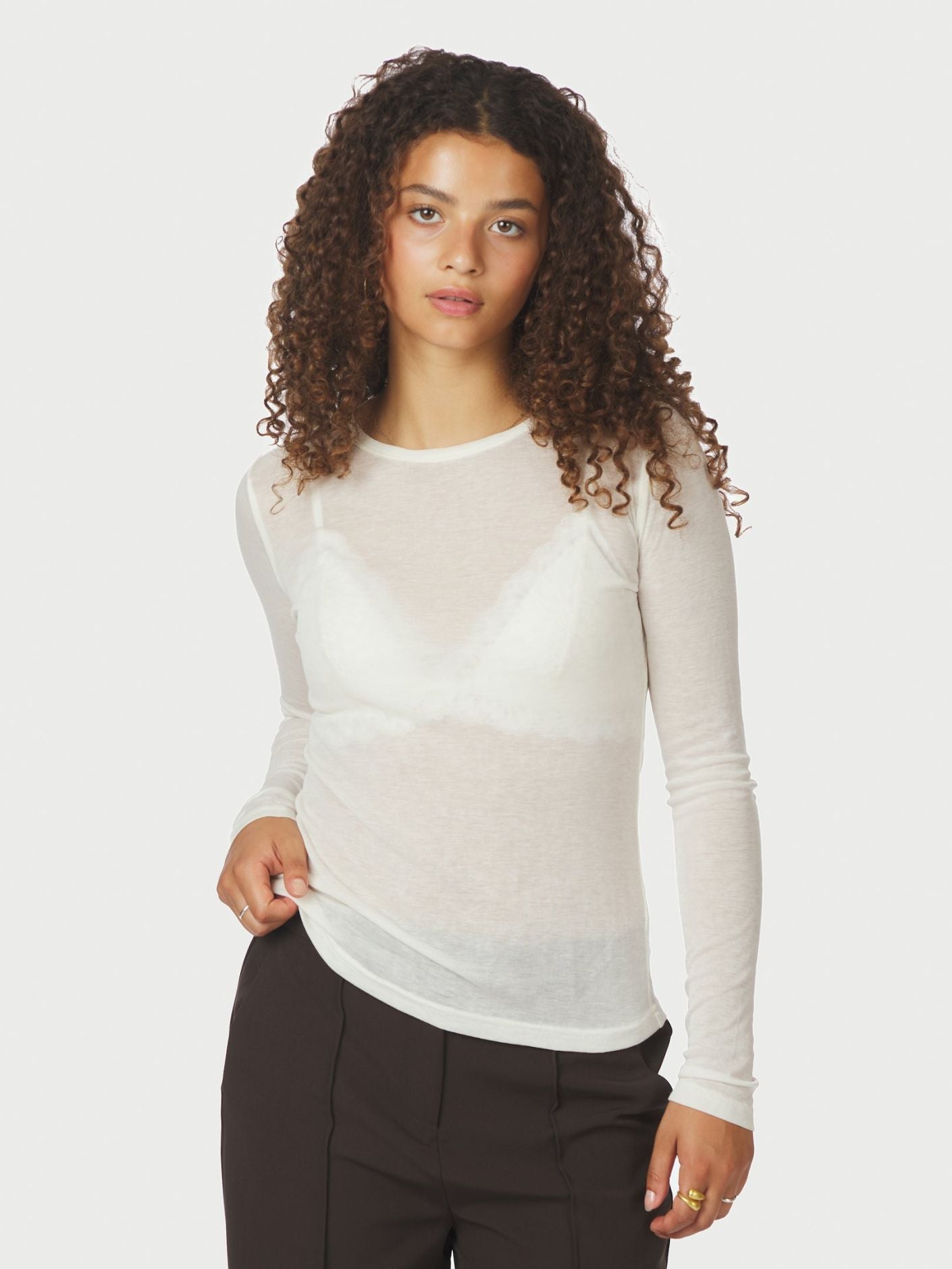NELLA FINE RIB BLOUSE