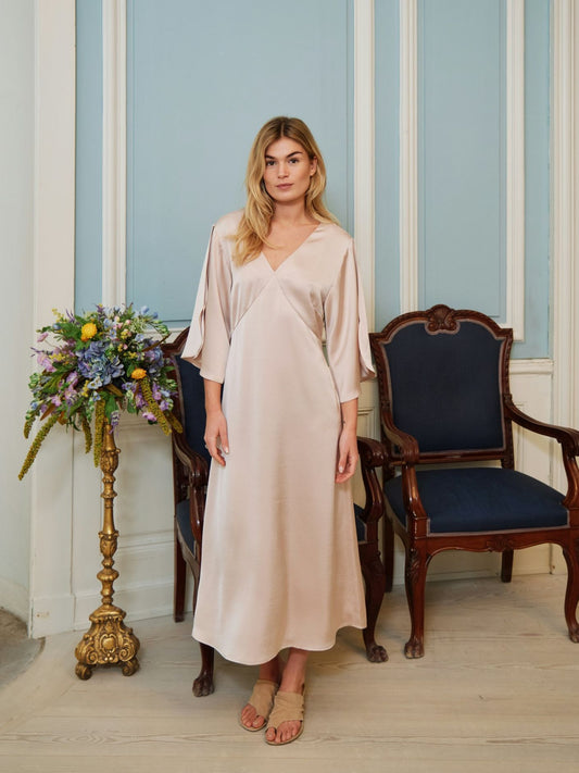 REMARA HEAVY SATEEN DRESS