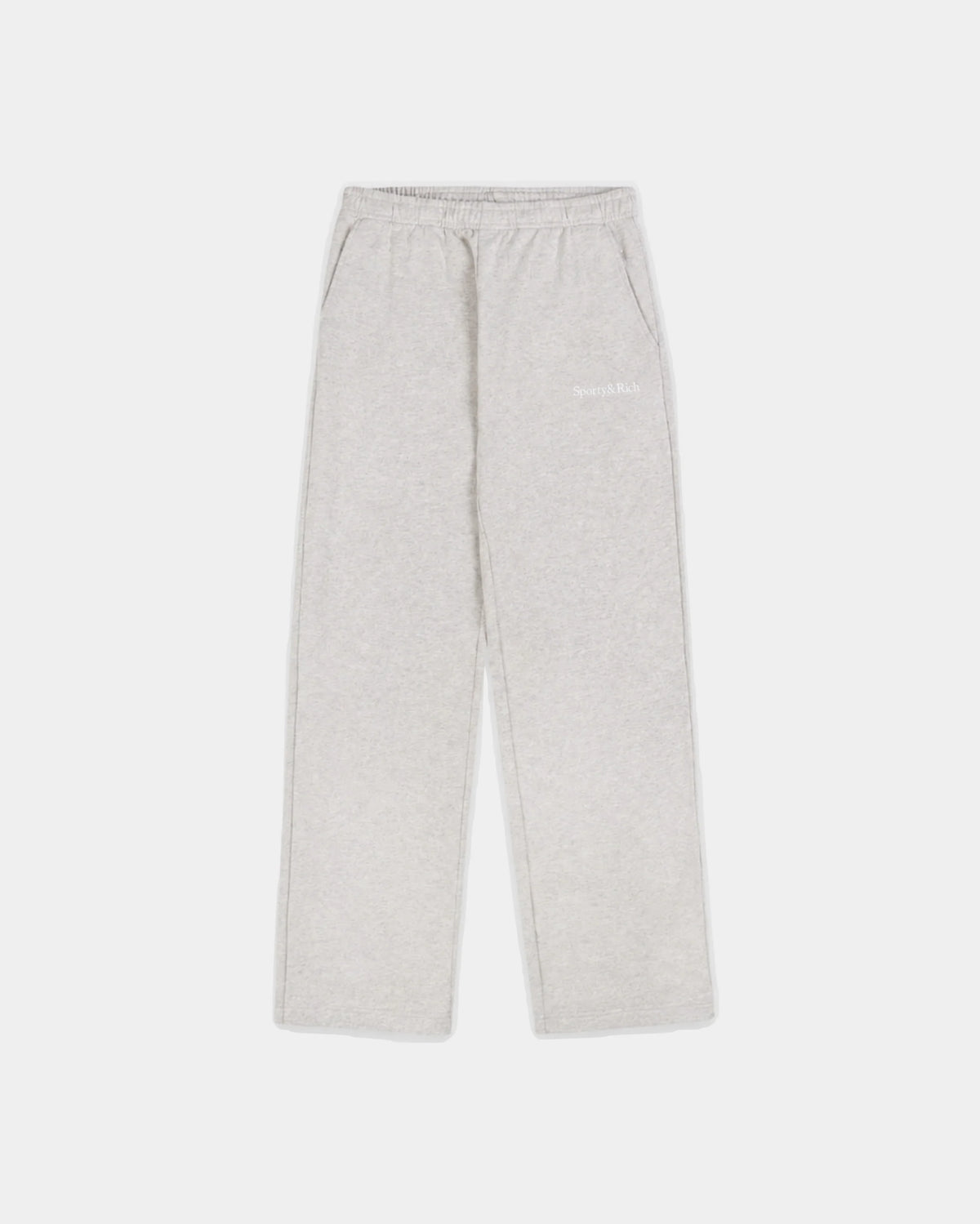 SERIF LOGO EMBROIDED WIDE SWEATPANT