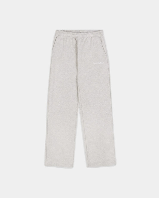 SERIF LOGO EMBROIDED WIDE SWEATPANT
