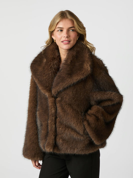 STEPHANIE FAUX FUR JACKET
