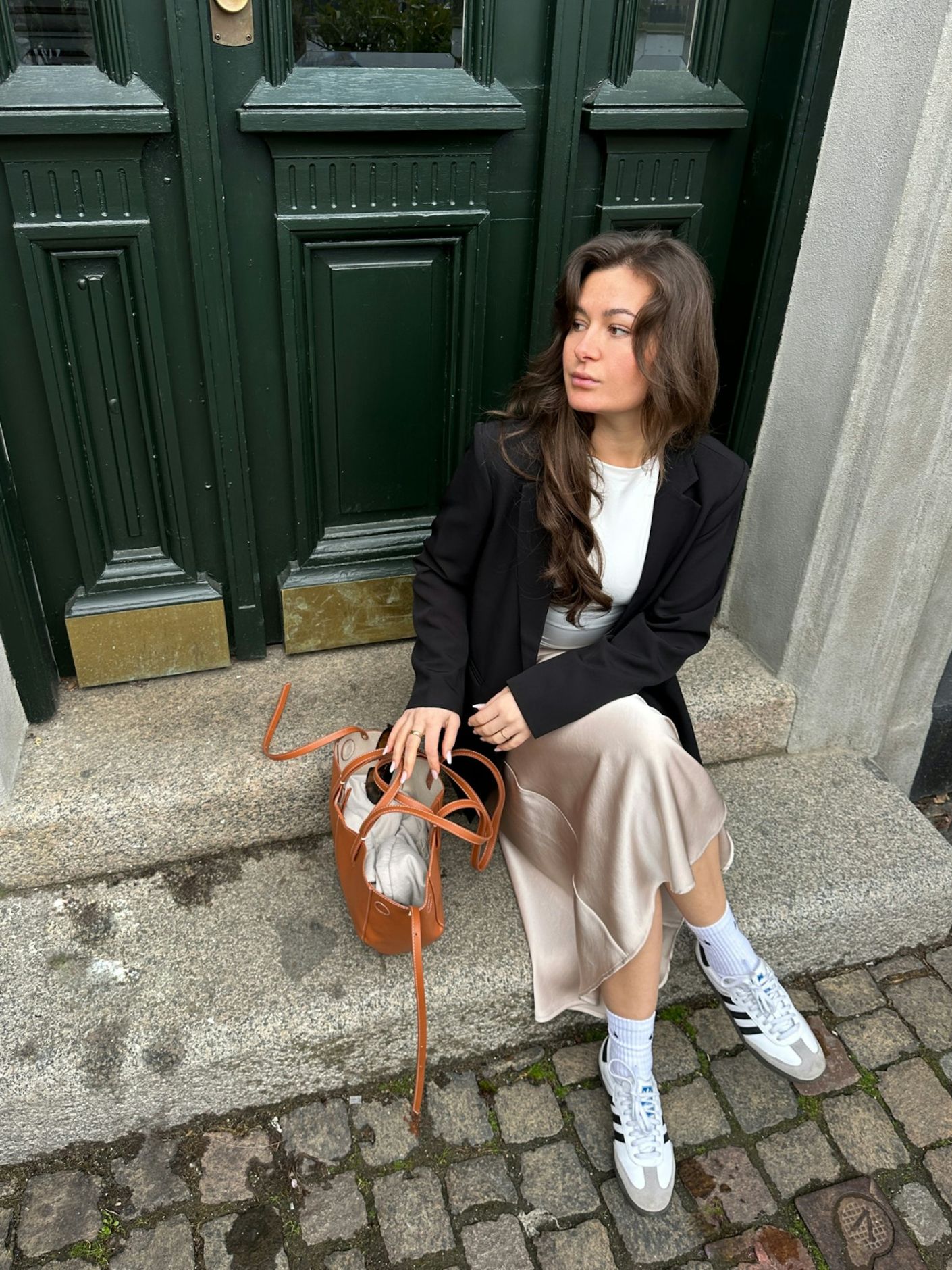 VICKY HEAVY SATEEN SKIRT
